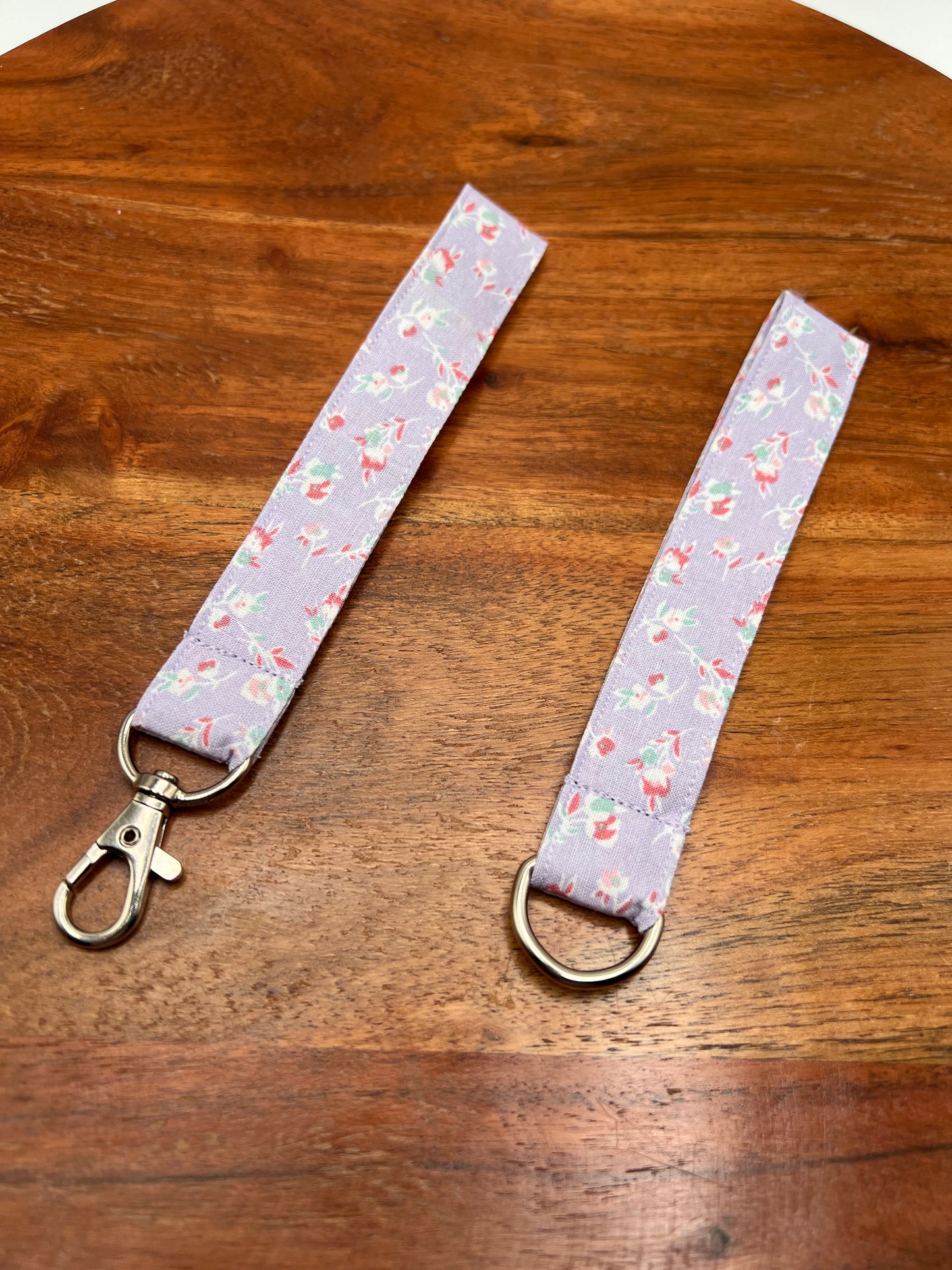 Lavender and Pink Floral Lanyards