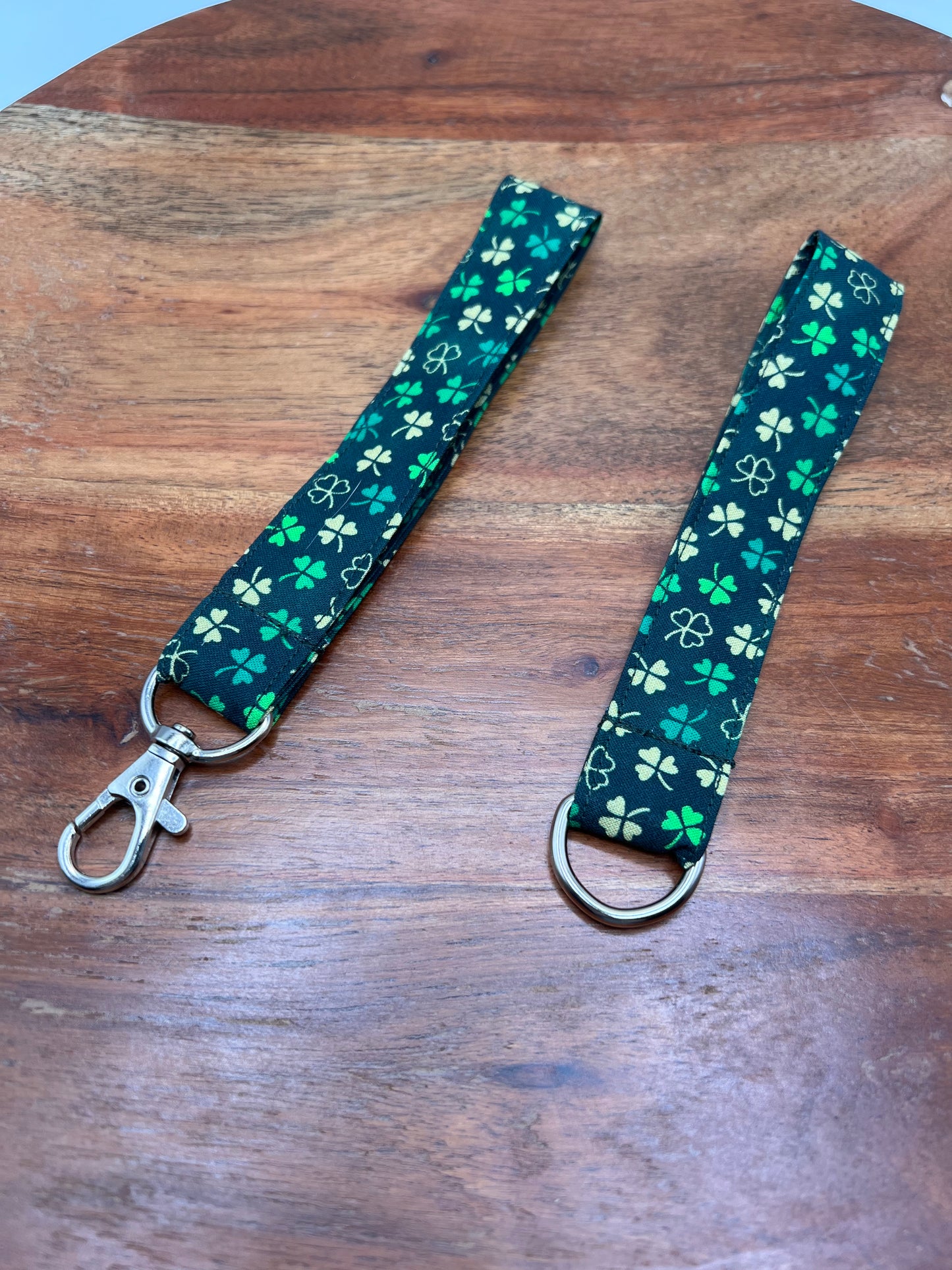 Green and Gold Shamrock Lanyards
