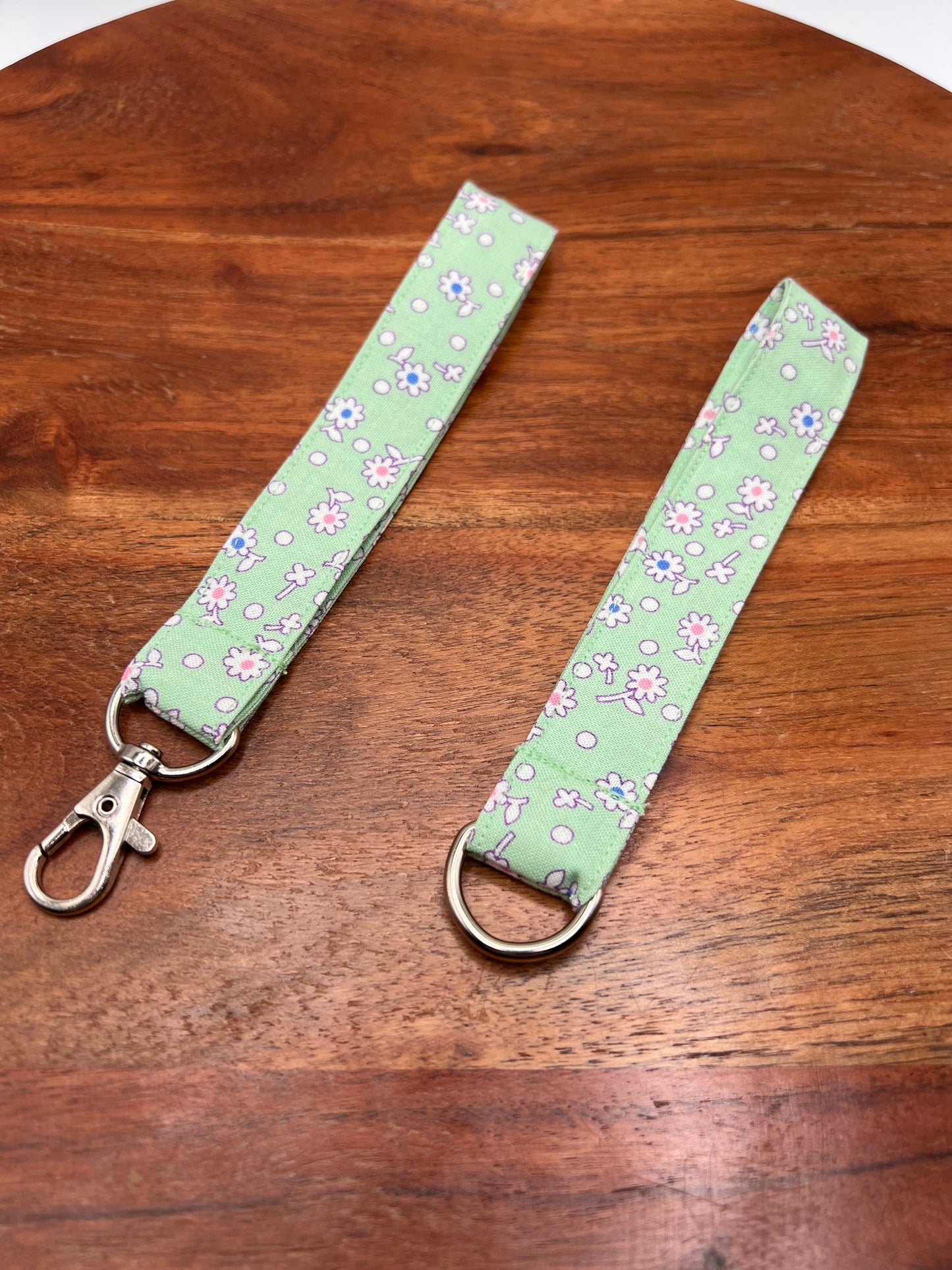 Mint Vintage Floral Lanyards