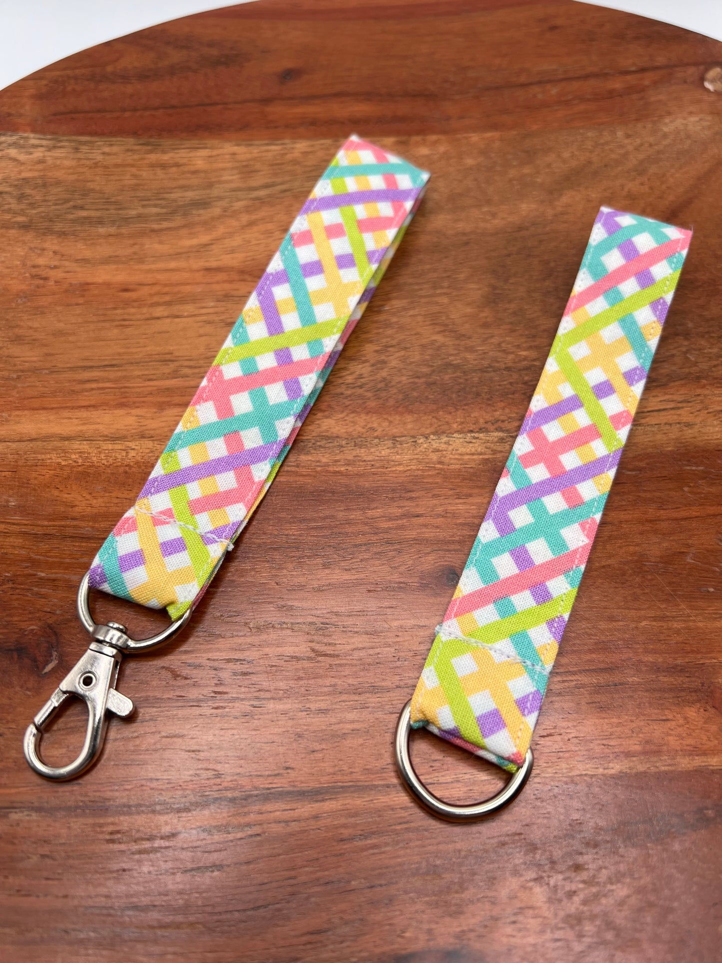 Easter Plaid Lanyards