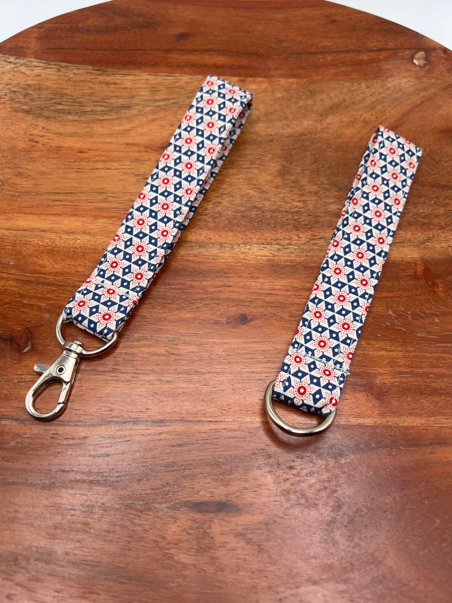 Patriotic Quilt Star Lanyards