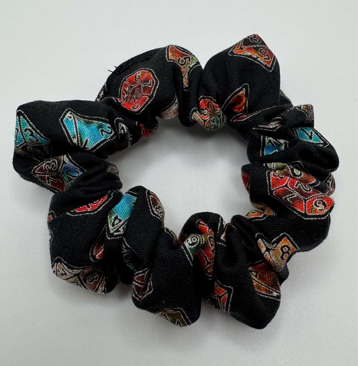 Colorful Dice Scrunchie