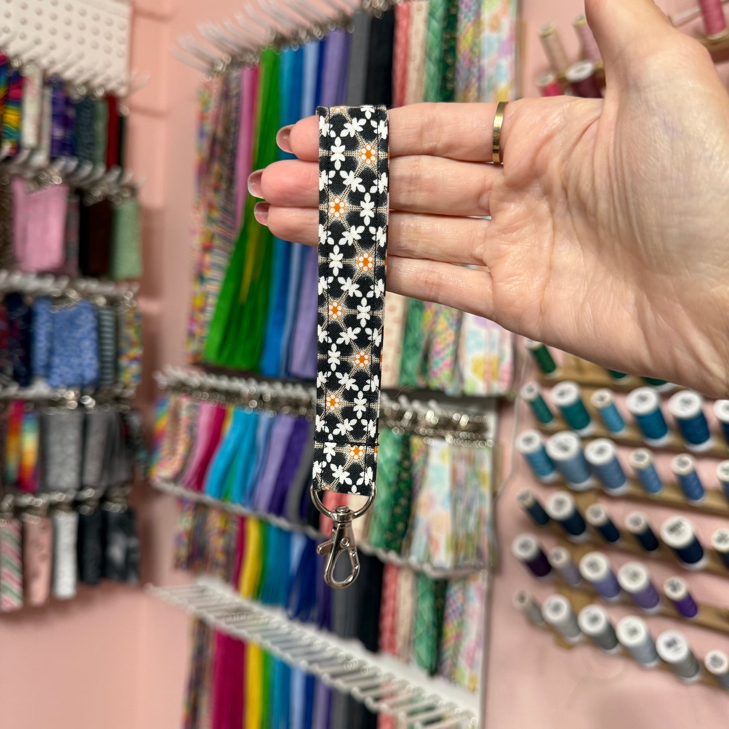 Halloween Kaleidoscope Wristlet