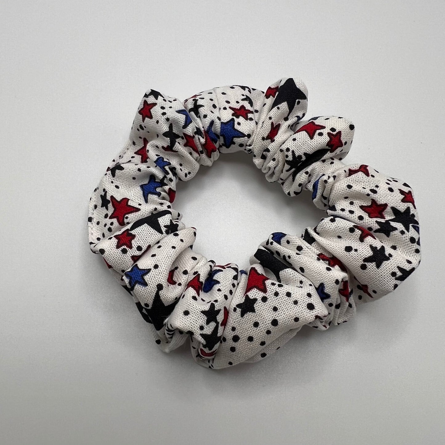 Red, White, and Blue Stars Scrunchie