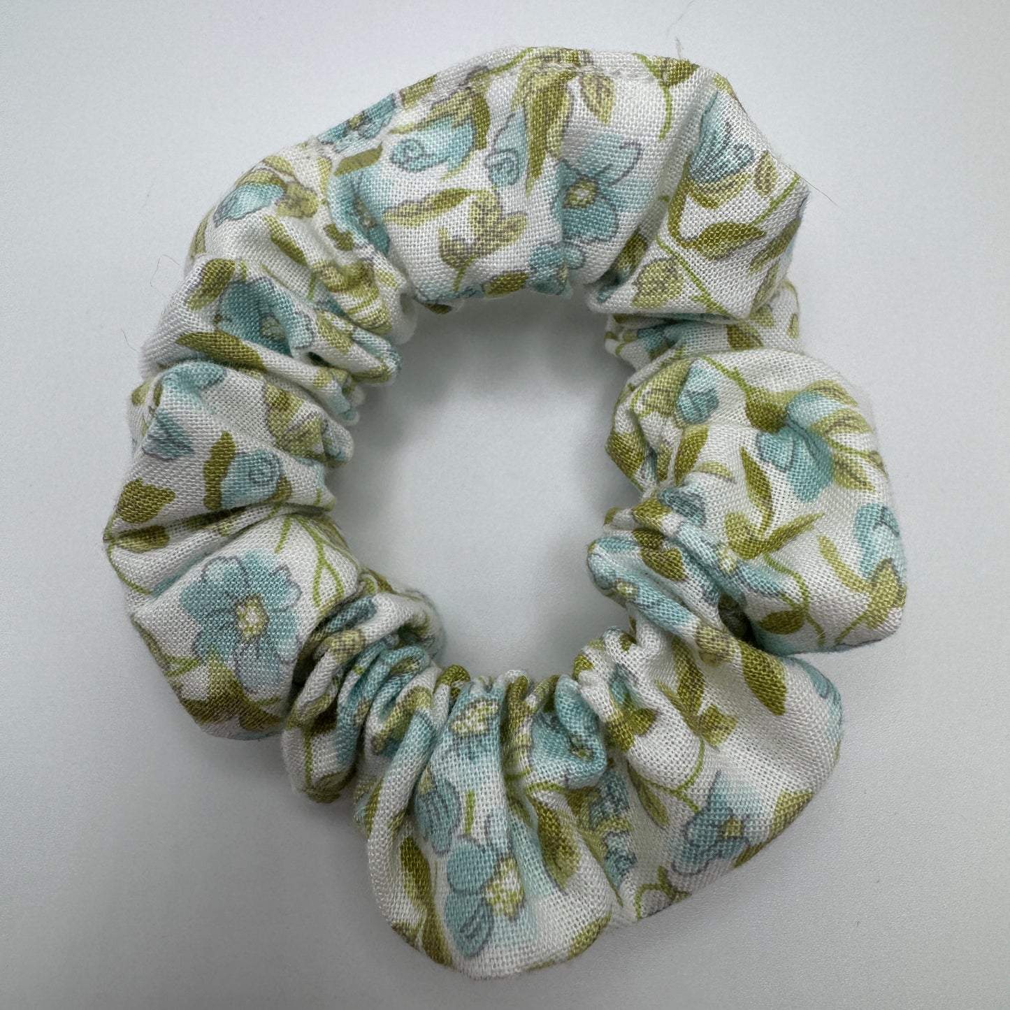 Vintage Forget Me Nots Scrunchie