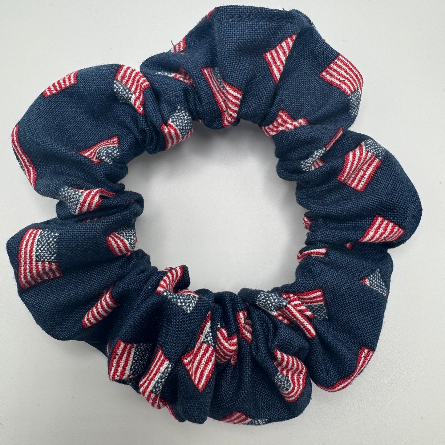 Blue American Flags Scrunchie