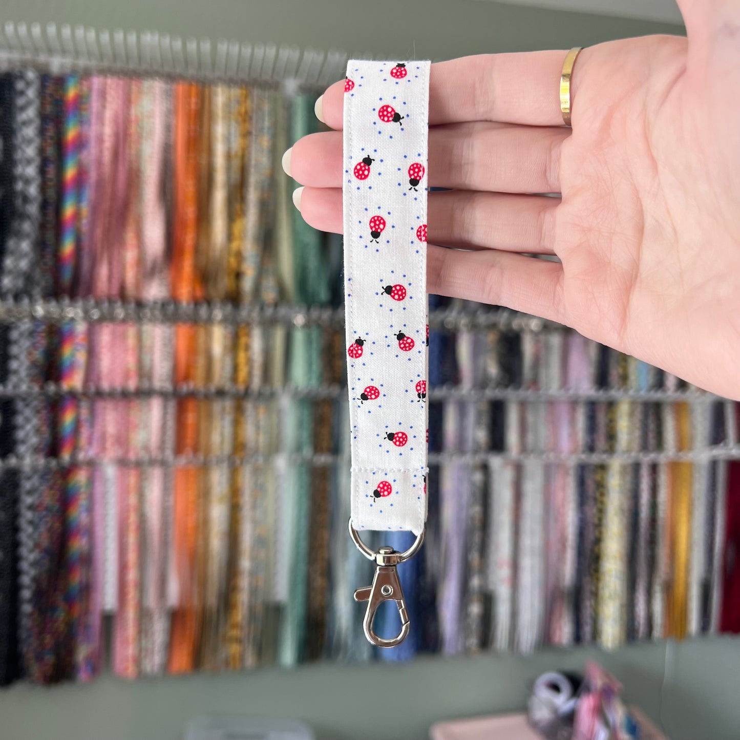 Tiny Ladybug Wristlet