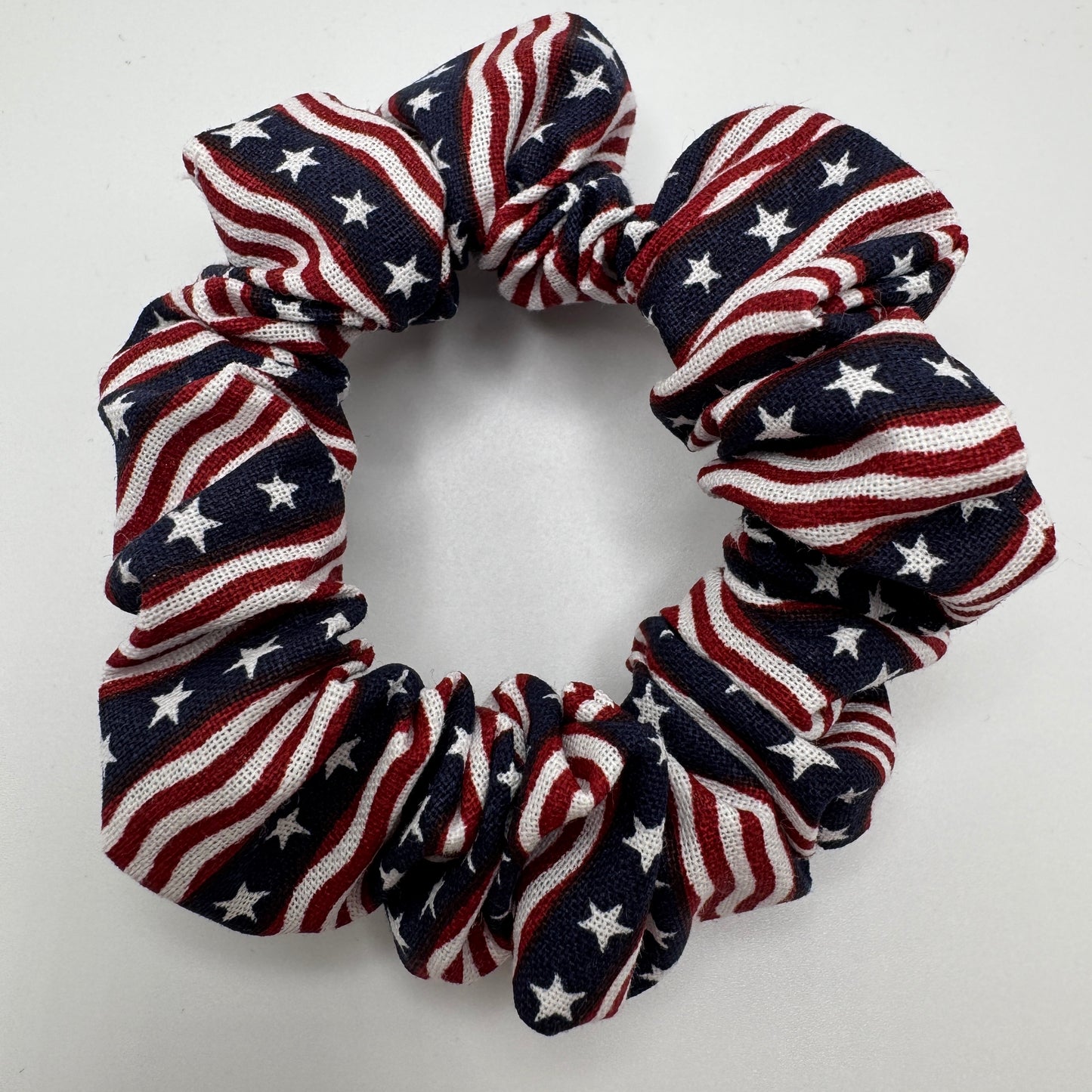 American Flag Stripe Scrunchie