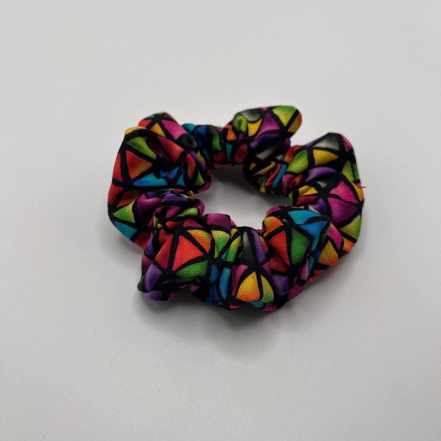 Stained Glass Triangle Scrunchie