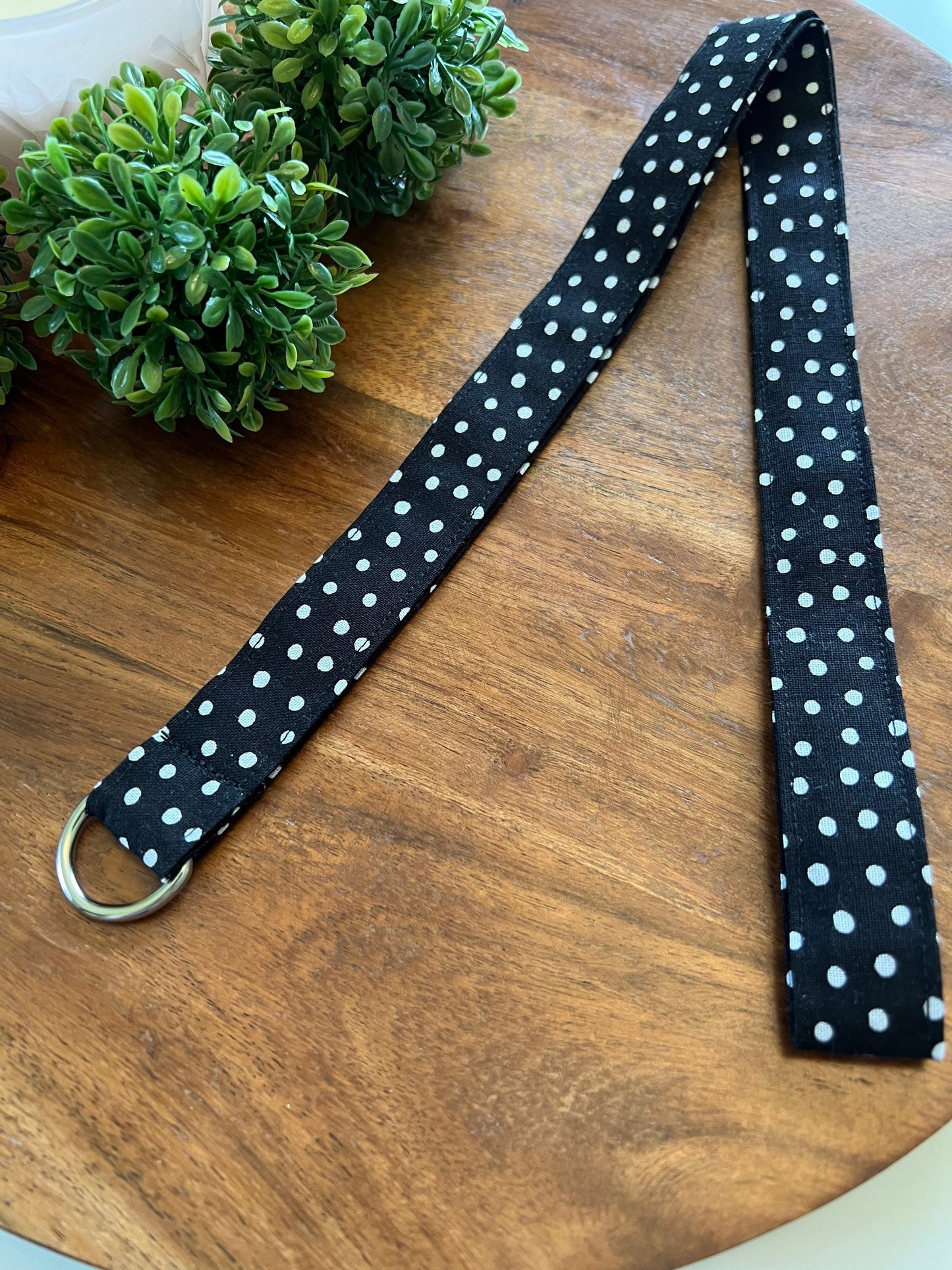Black Polka Dot Lanyards