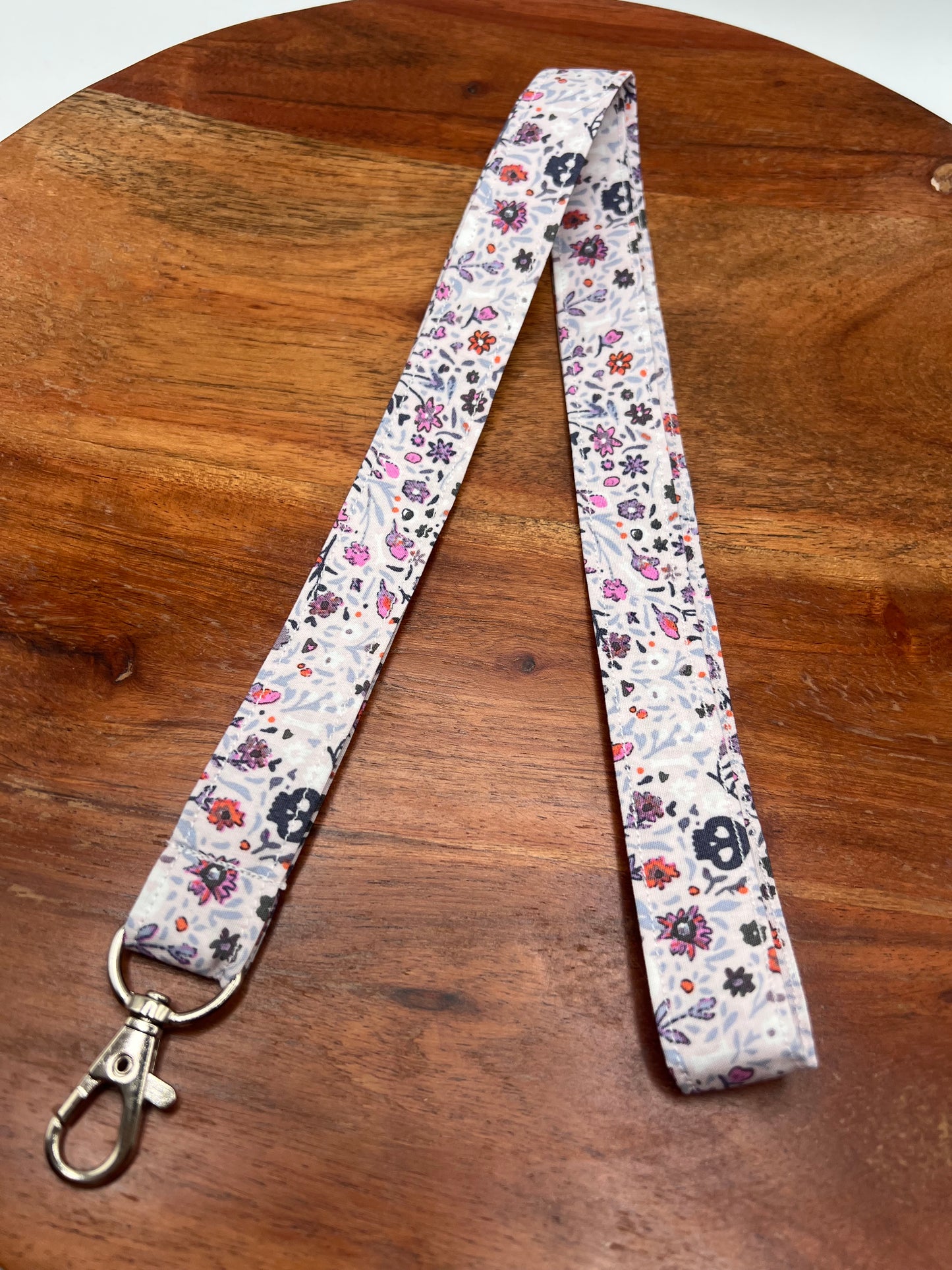 Floral Boneyard Lanyard