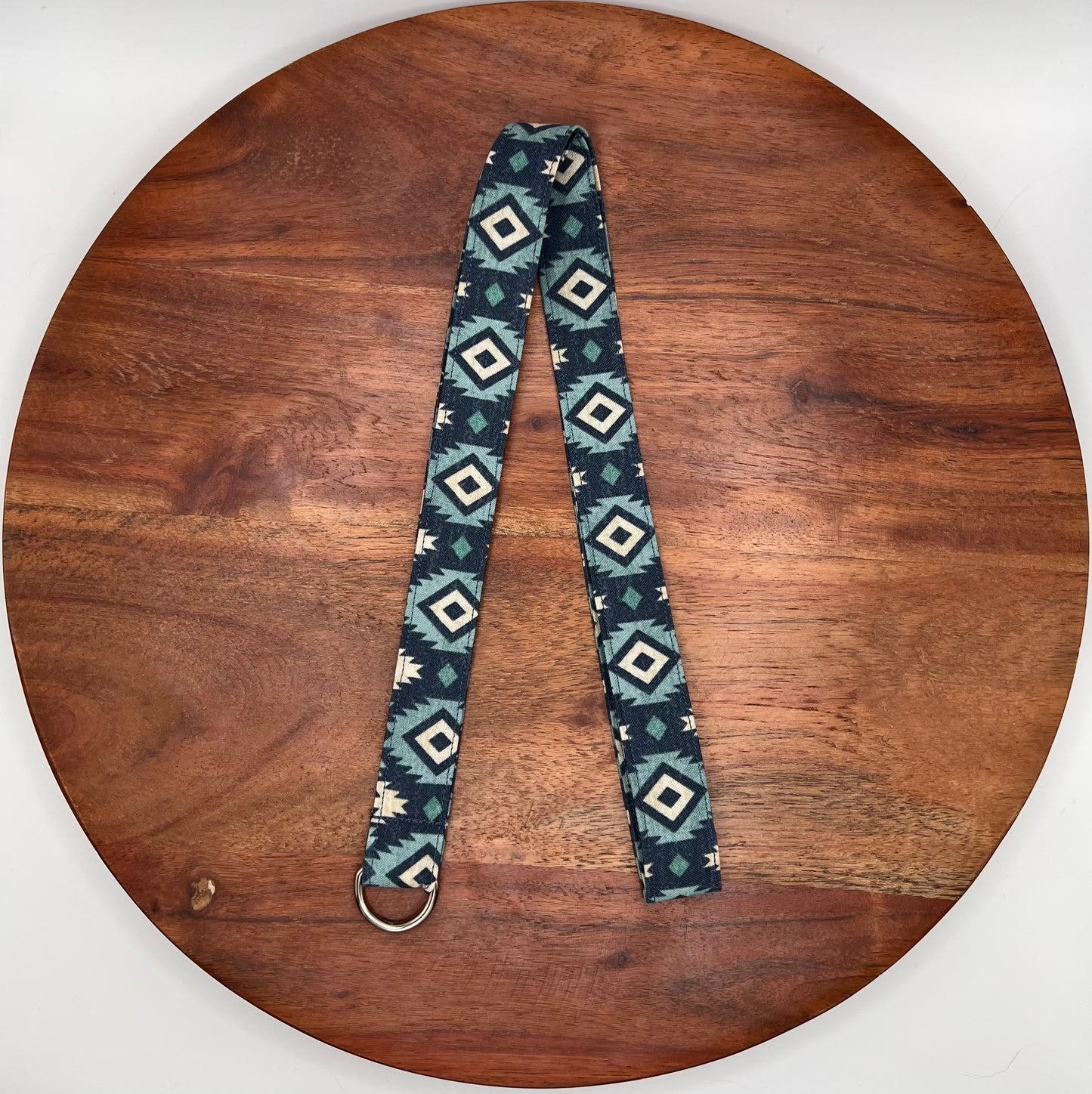 Blue Aztec Lanyard