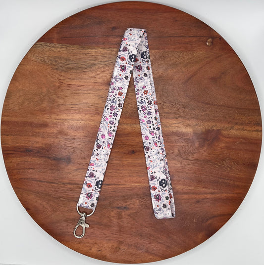 Floral Boneyard Lanyard