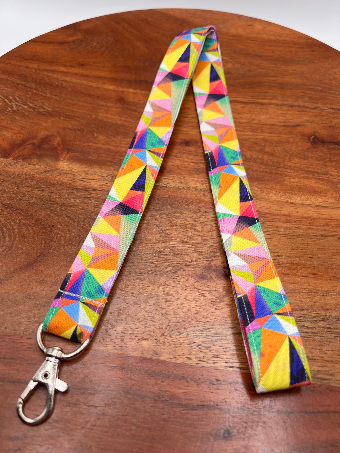 Rainbow Facet Lanyard
