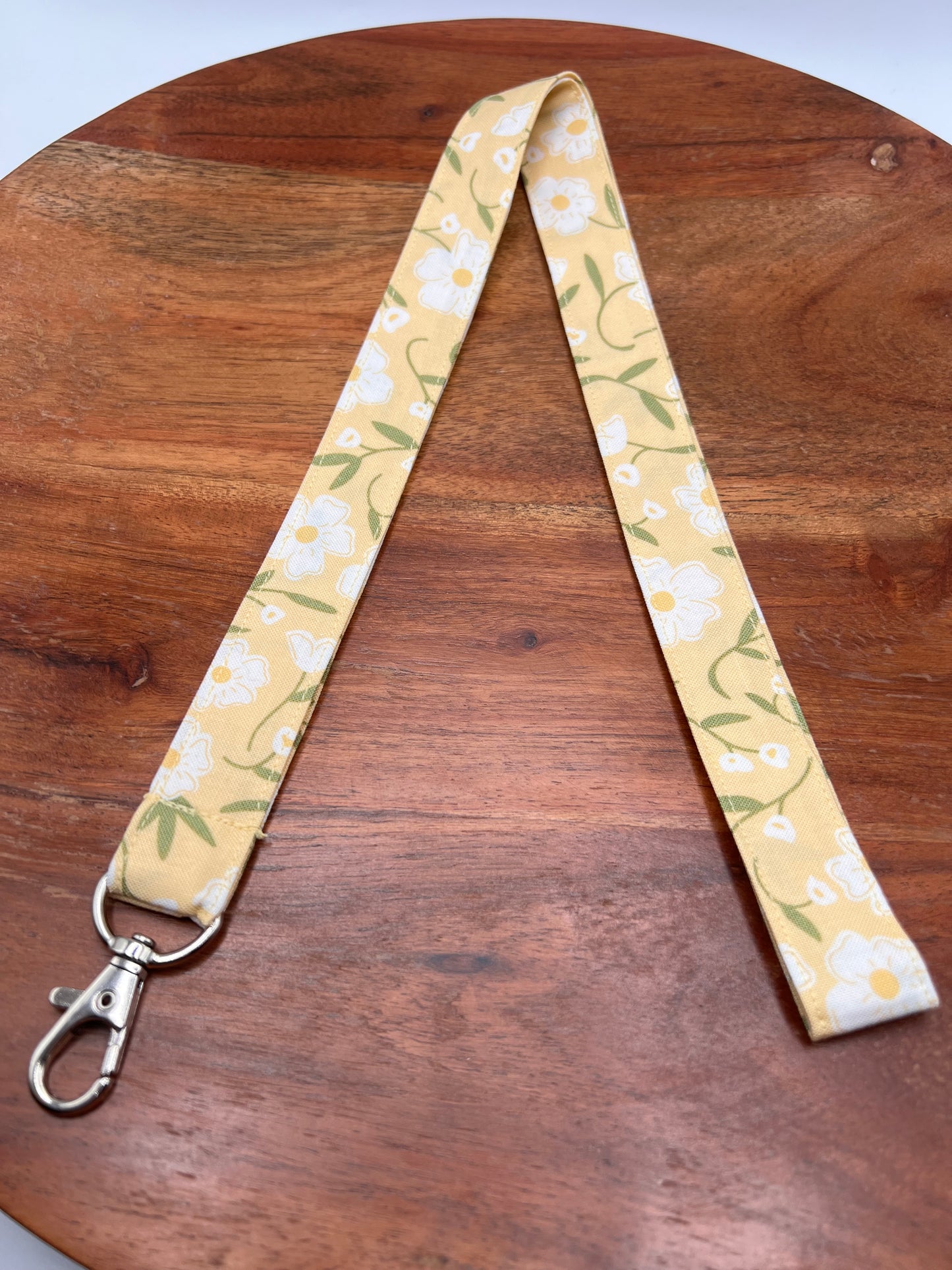 Yellow Floral Lanyards