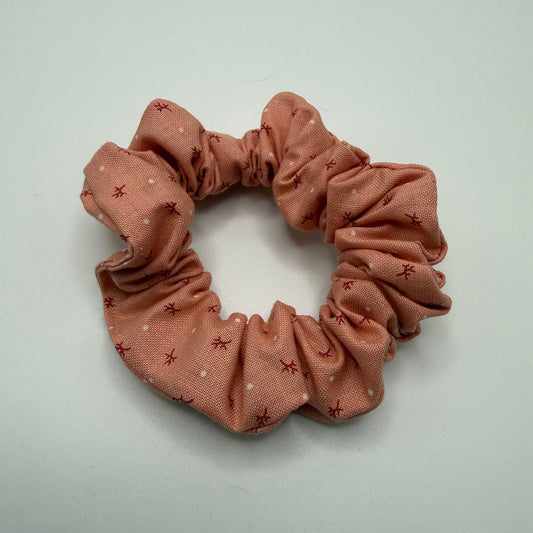 Peach Coral Scrunchie