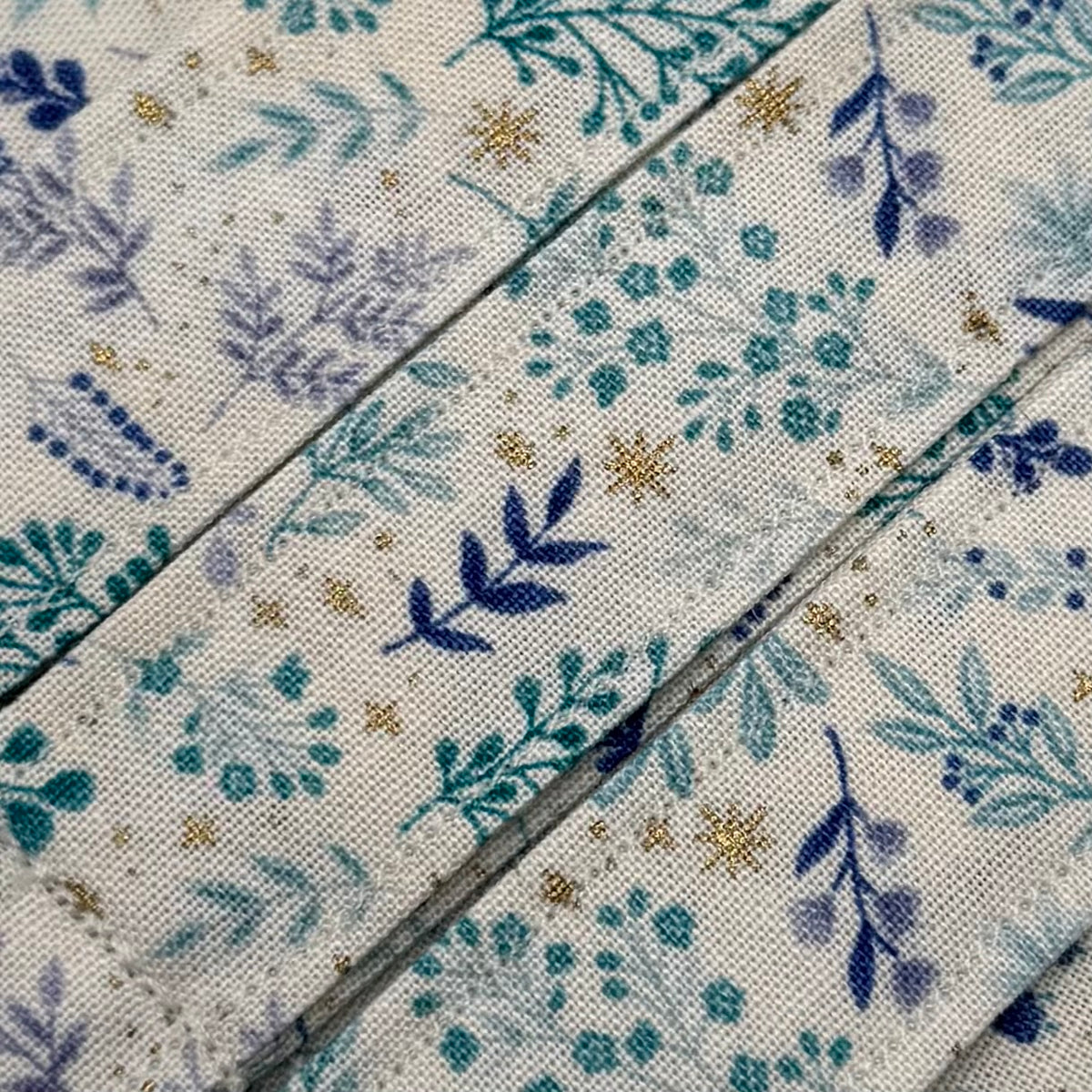 Teal and Purple Foliage Wristlet/Lanyard