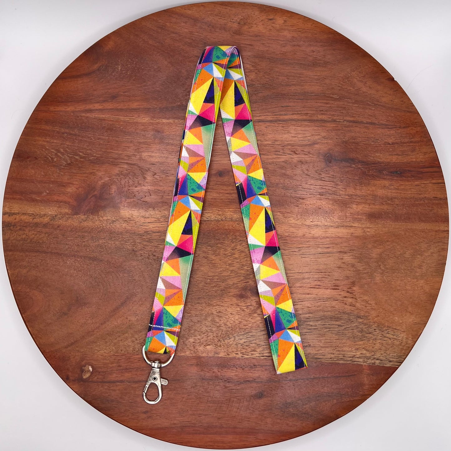 Rainbow Facet Lanyard
