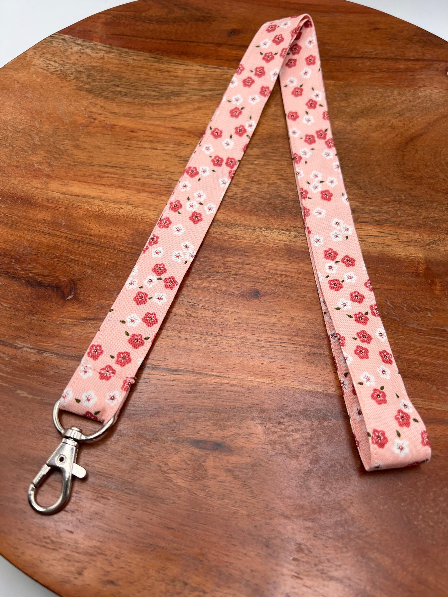 Cherry Blossom Floral Lanyard