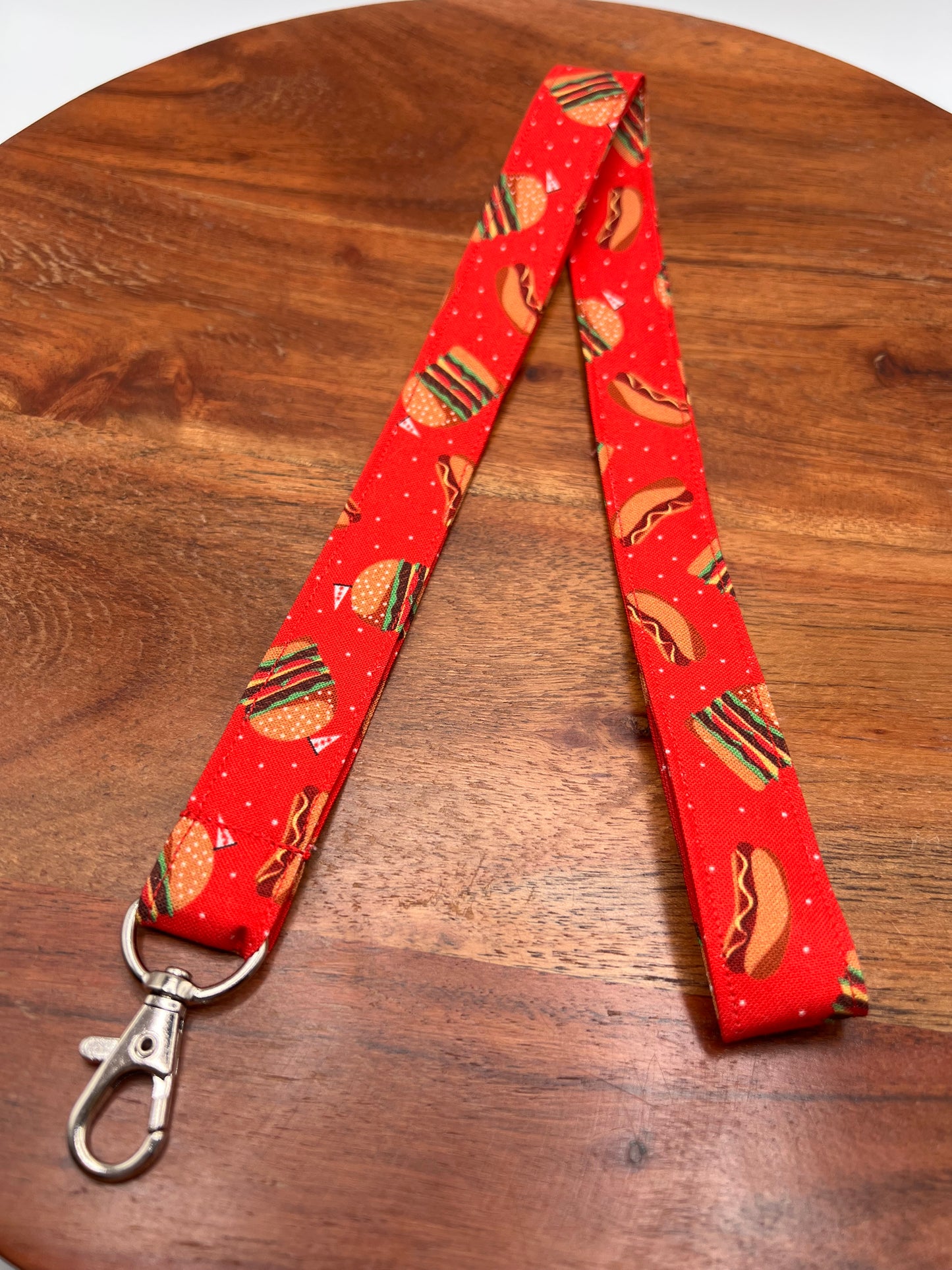 Burgers and Hot Dogs Lanyard
