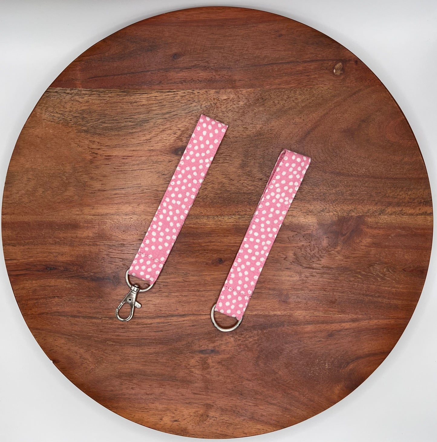 Pink Polka Dot Lanyards