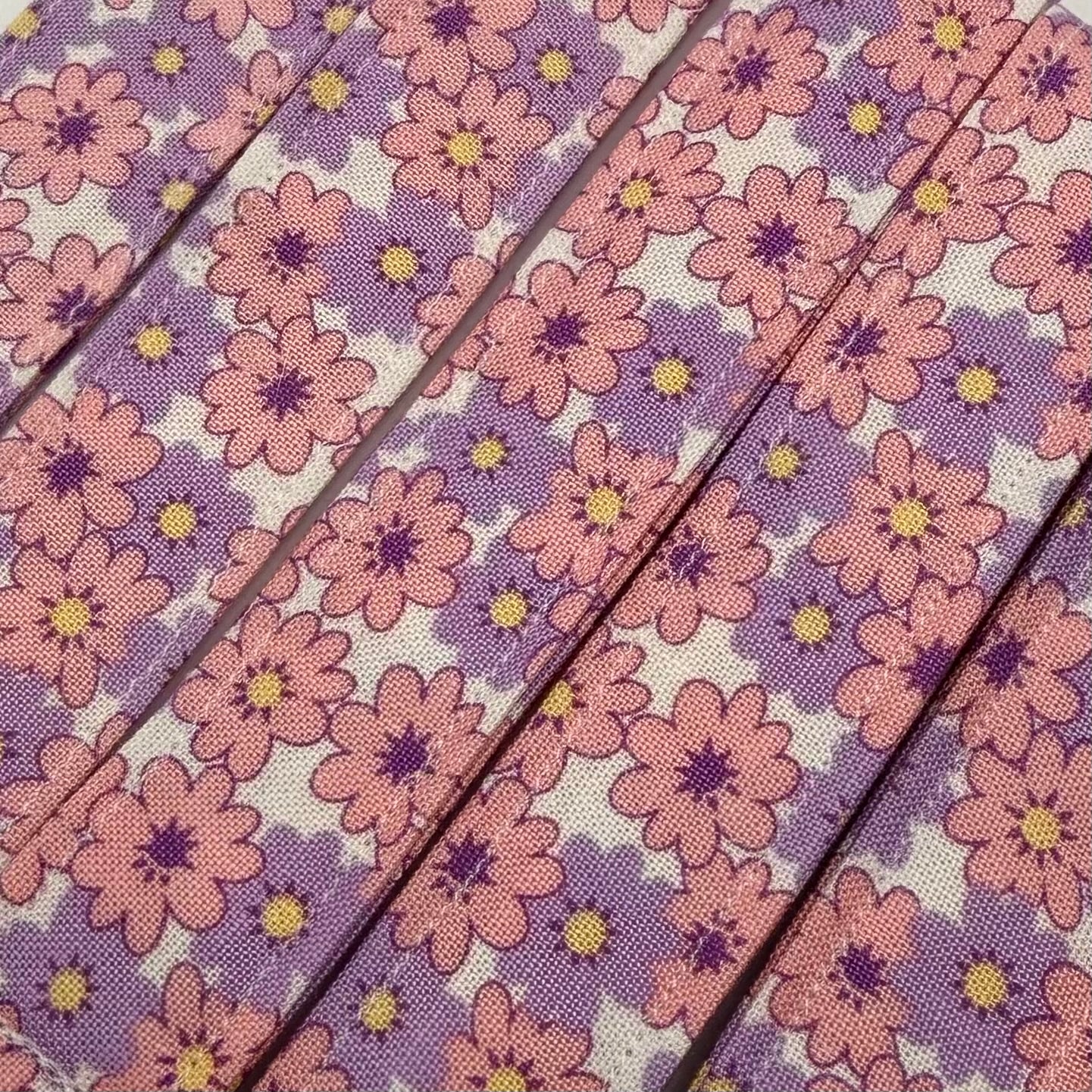 Pink and Purple Floral Wristlet/Lanyard