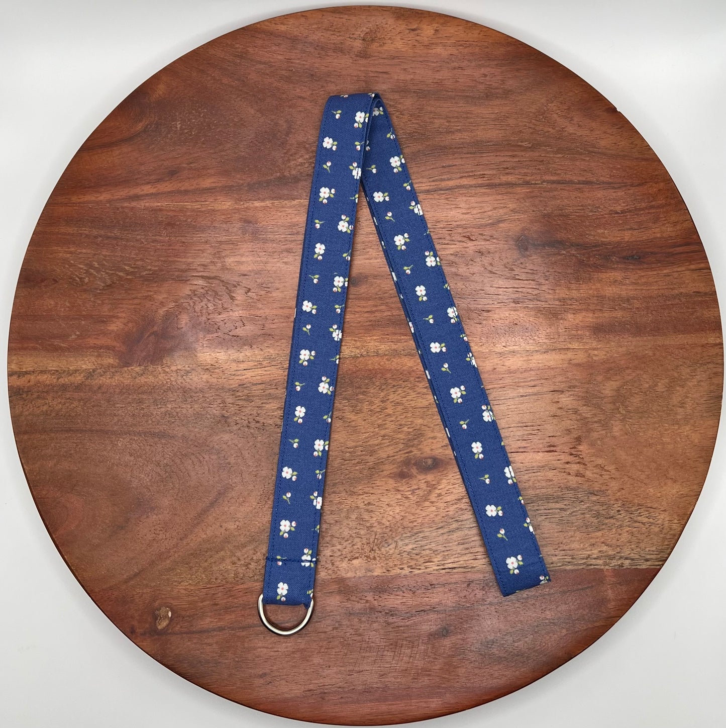 Royal Blue Floral Lanyard