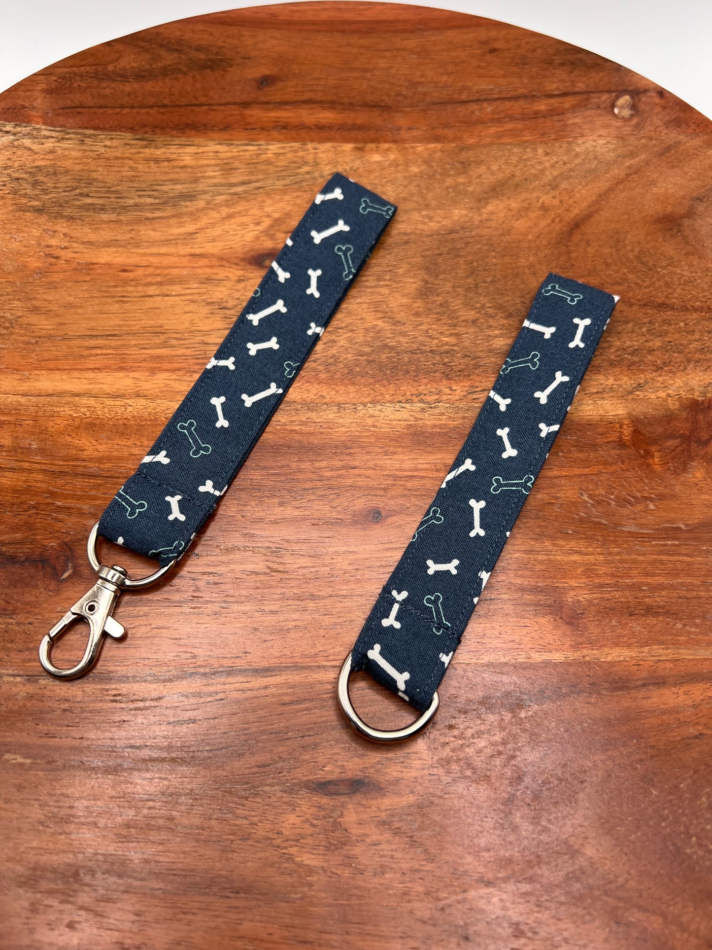 Blue Dog Bone Lanyard