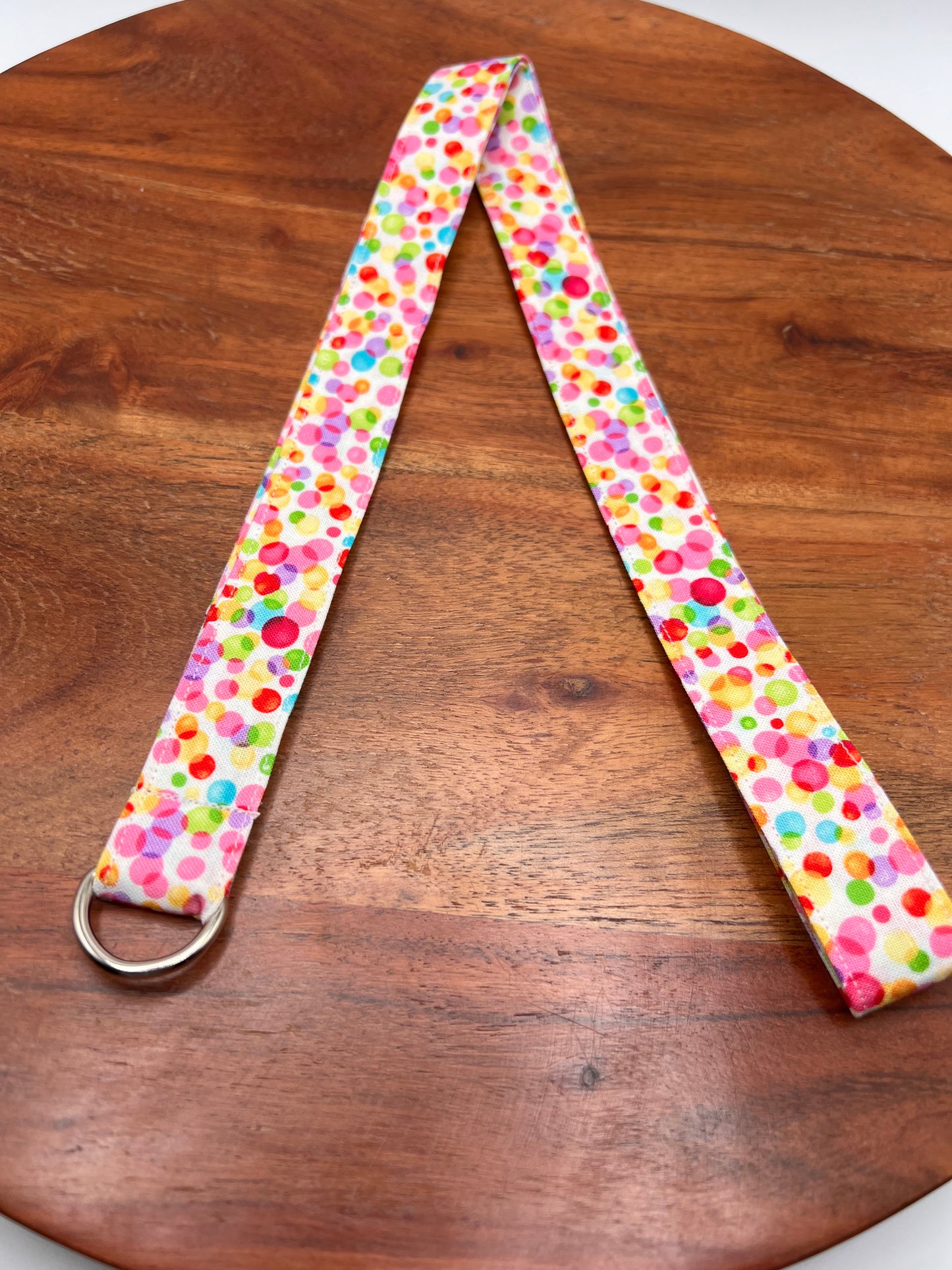 Rainbow Polka Dot Lanyards
