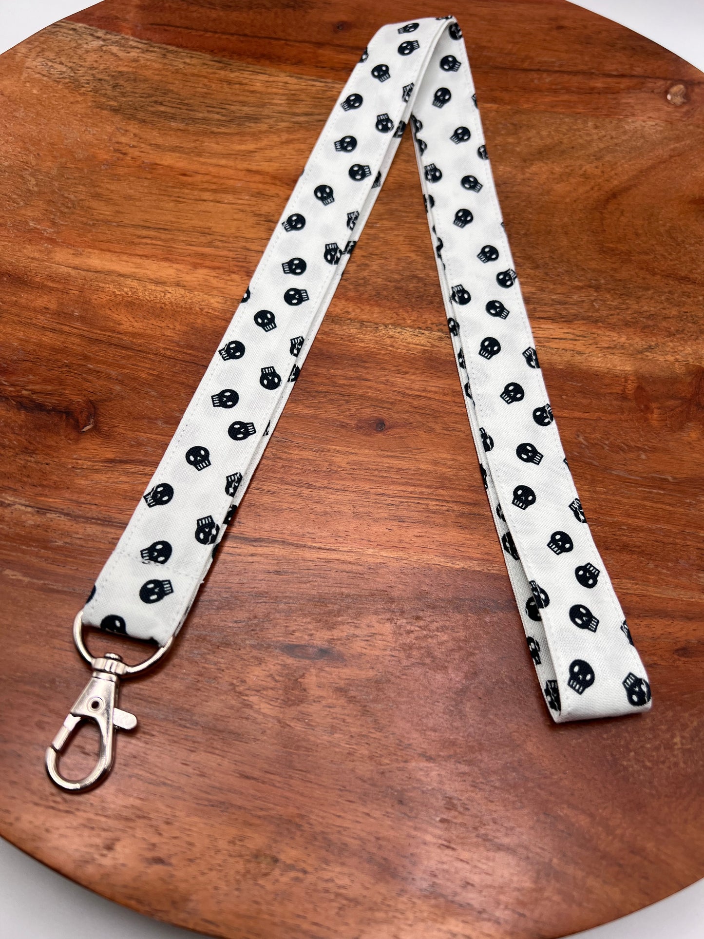 Last Chance! - White Skull Lanyard