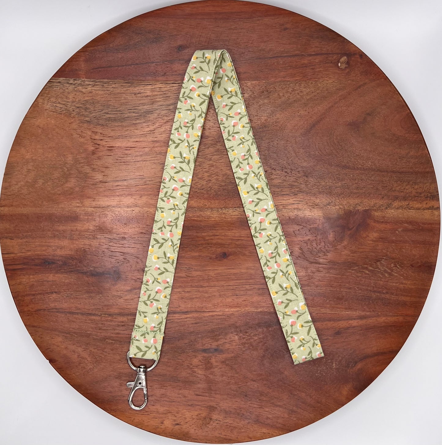 Sweet Pea Floral Lanyard