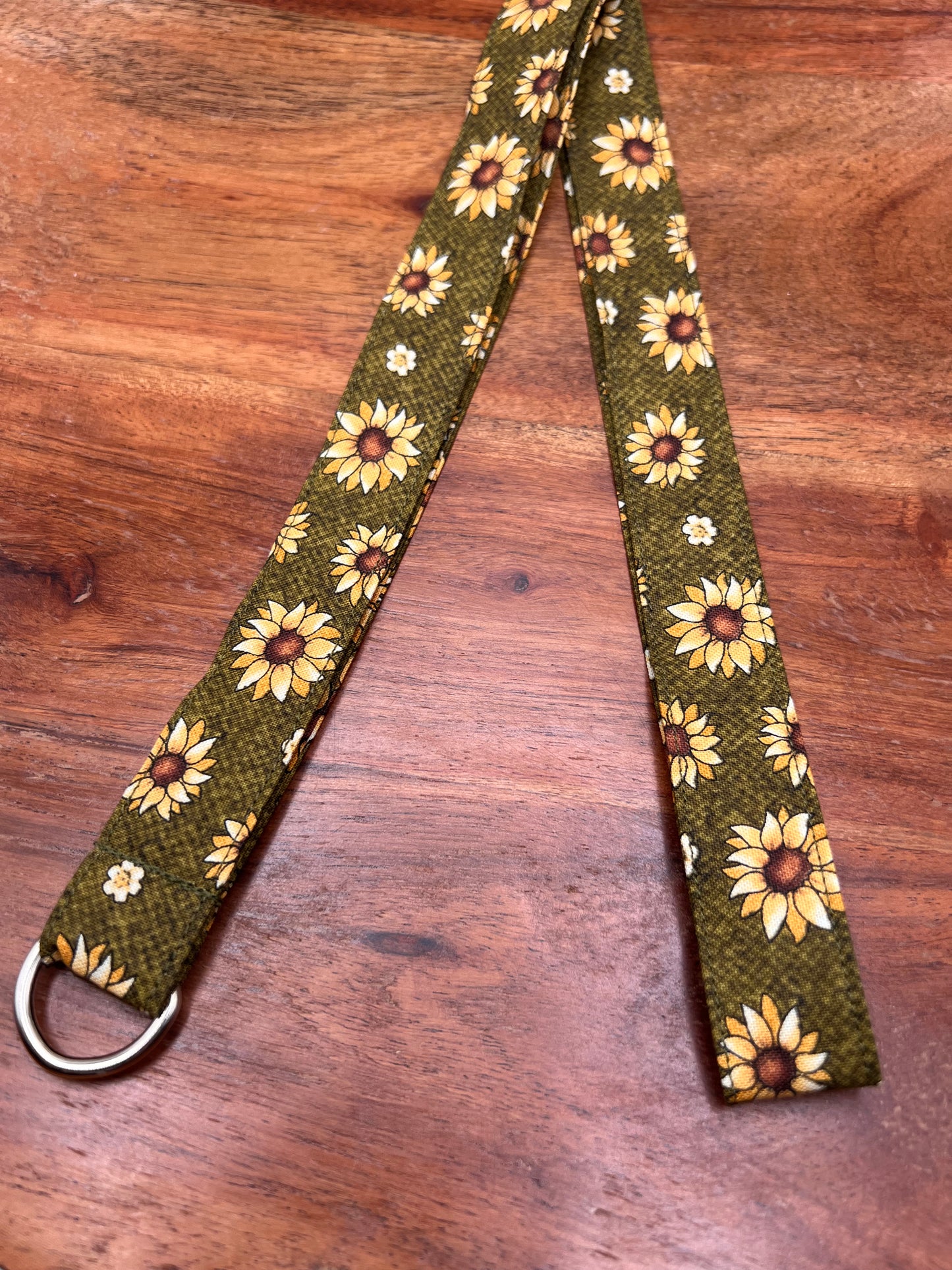 Olive Sunflower Lanyard