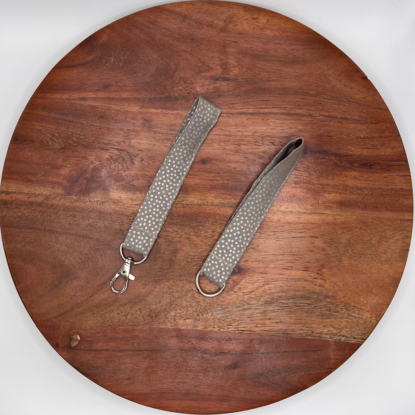 Gray and Silver Dot Lanyards