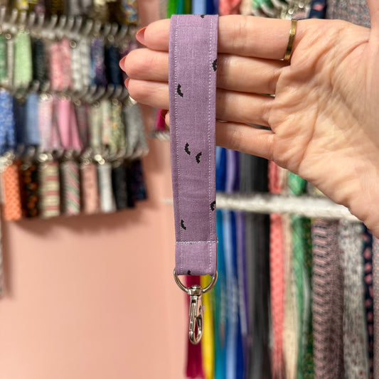 Purple Bats Wristlet