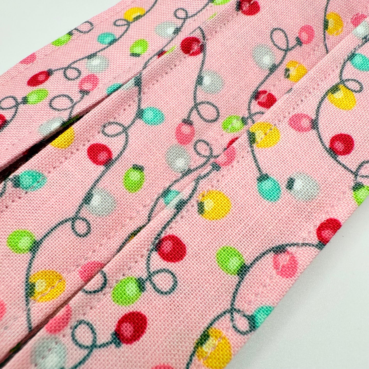 Pink Christmas Lights Wristlet/Lanyard