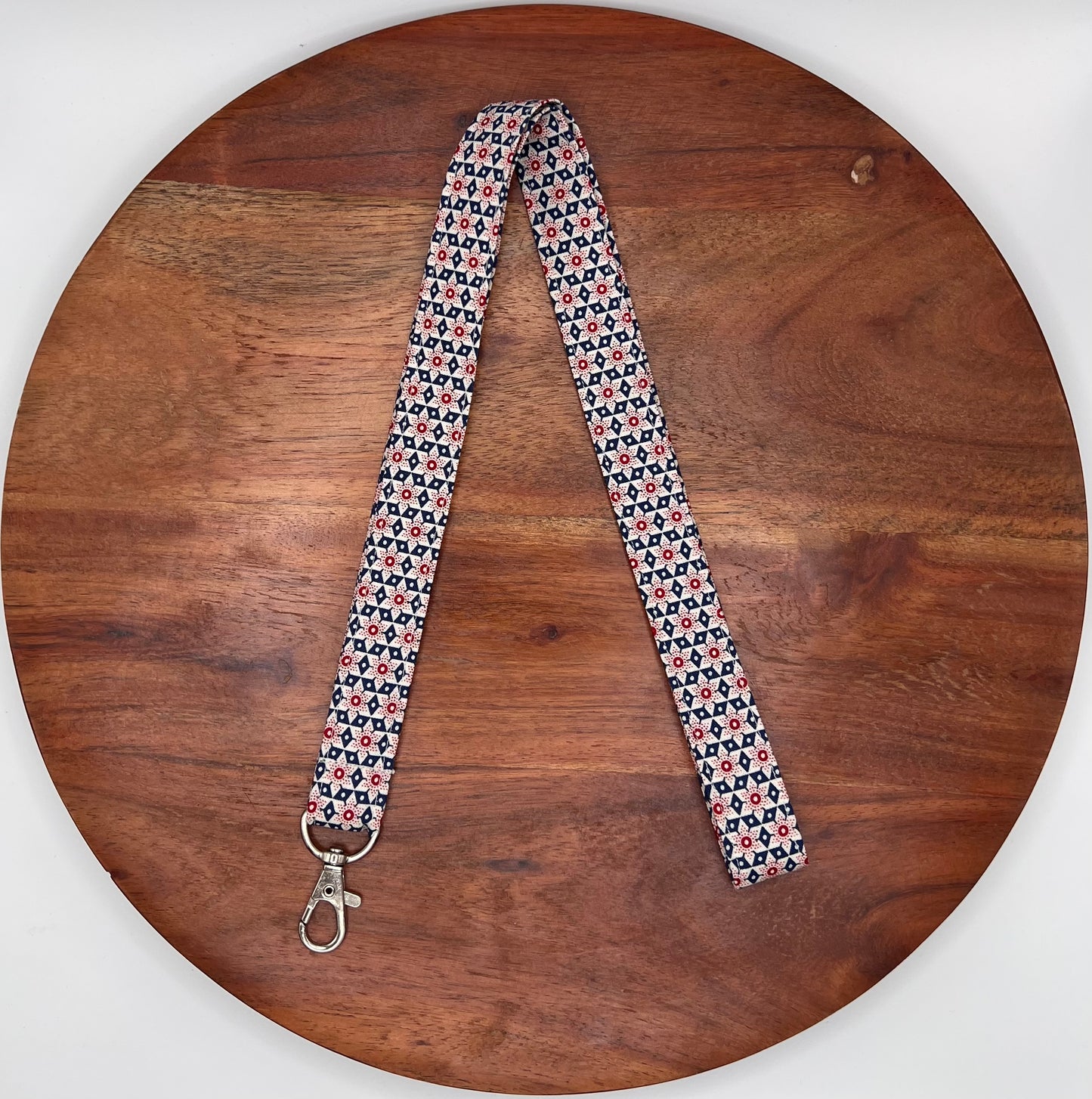 Patriotic Quilt Star Lanyards