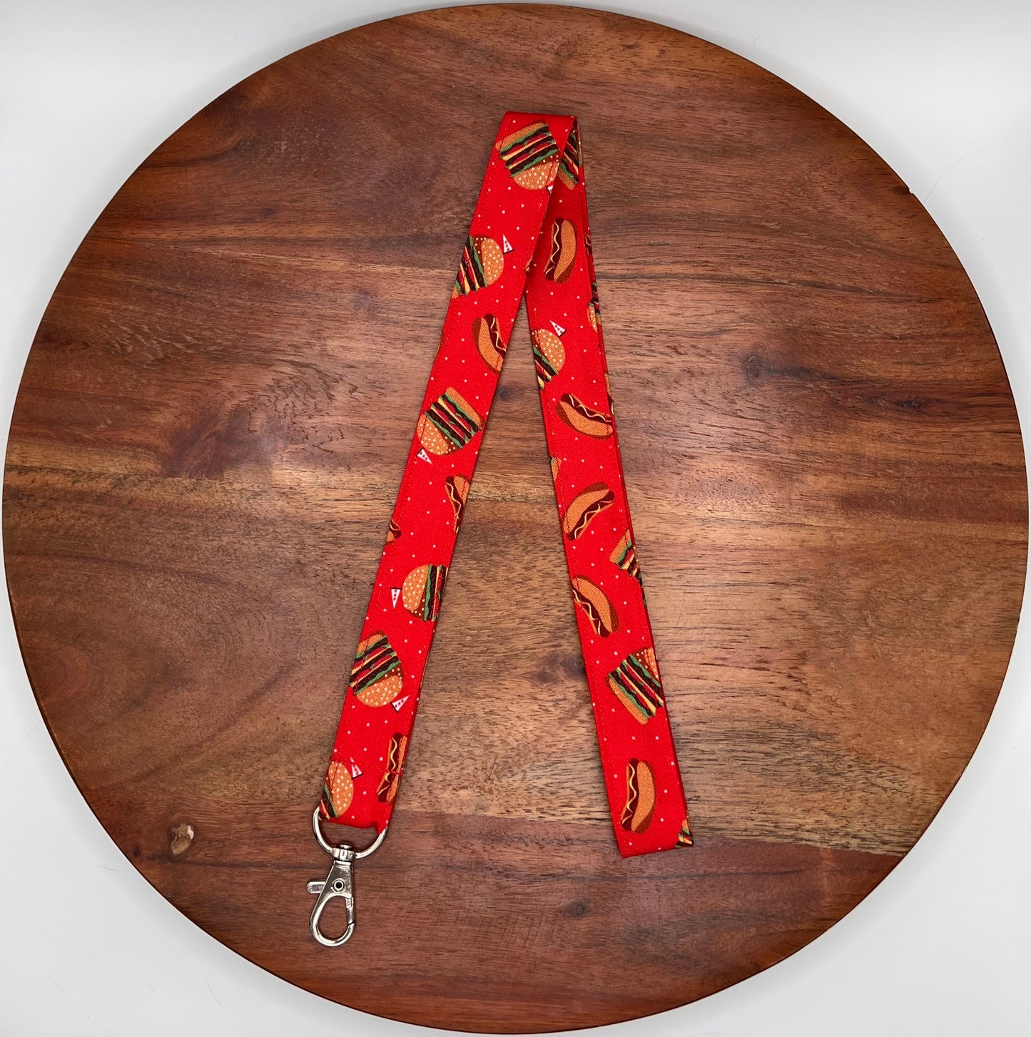 Burgers and Hot Dogs Lanyard