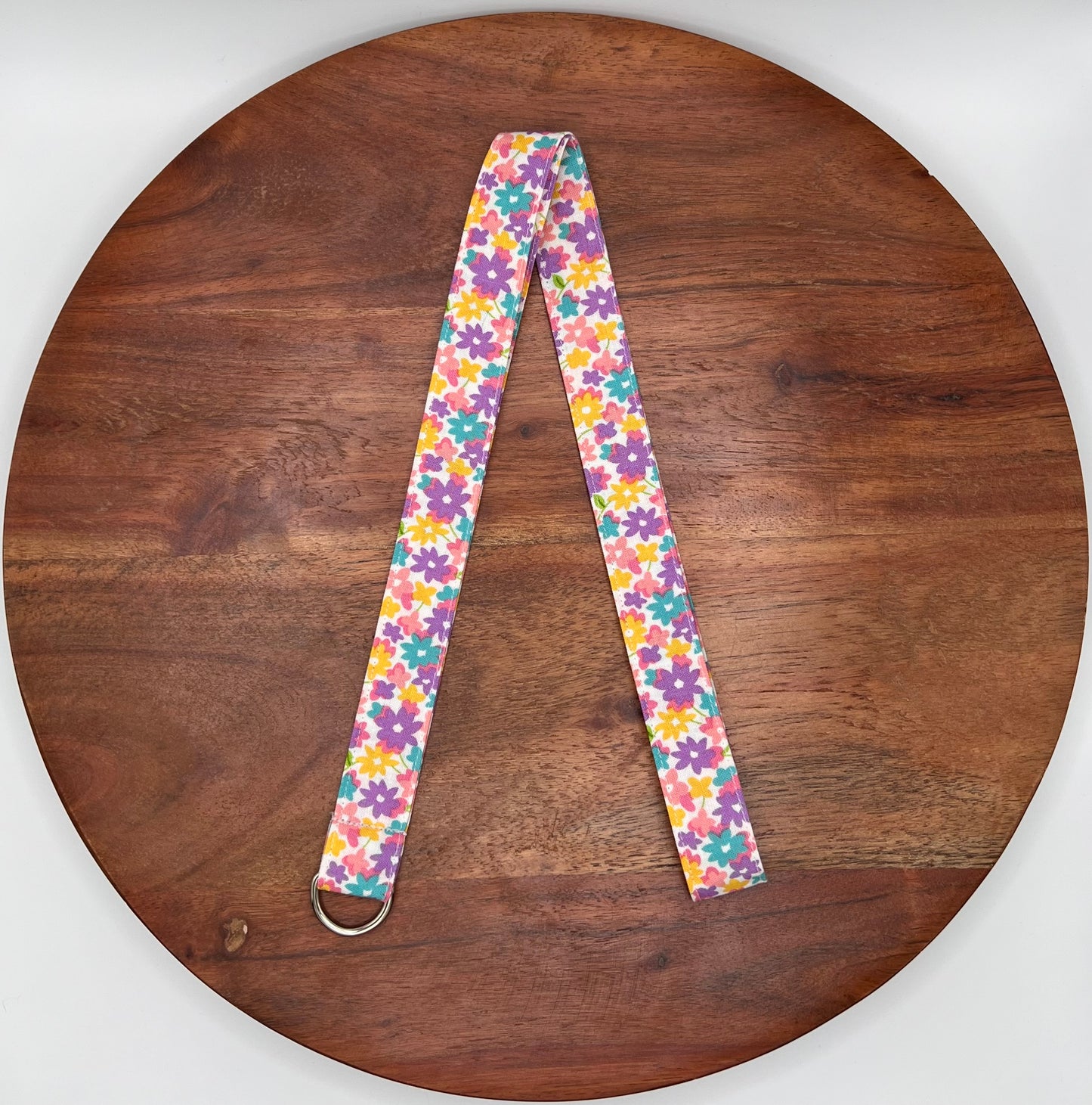 Rainbow Floral Lanyard