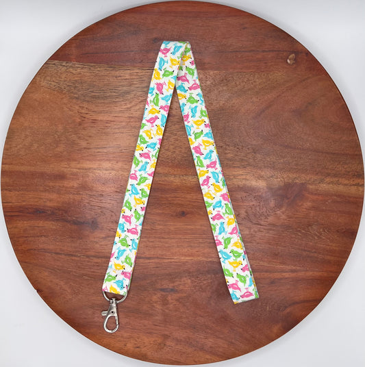 Colorful Birds Lanyard