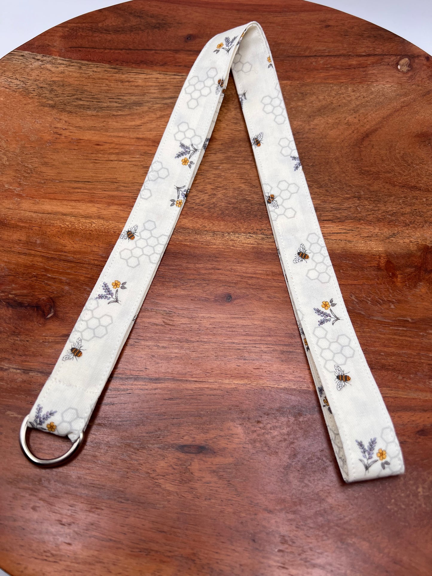 Bees and Lavender Lanyard