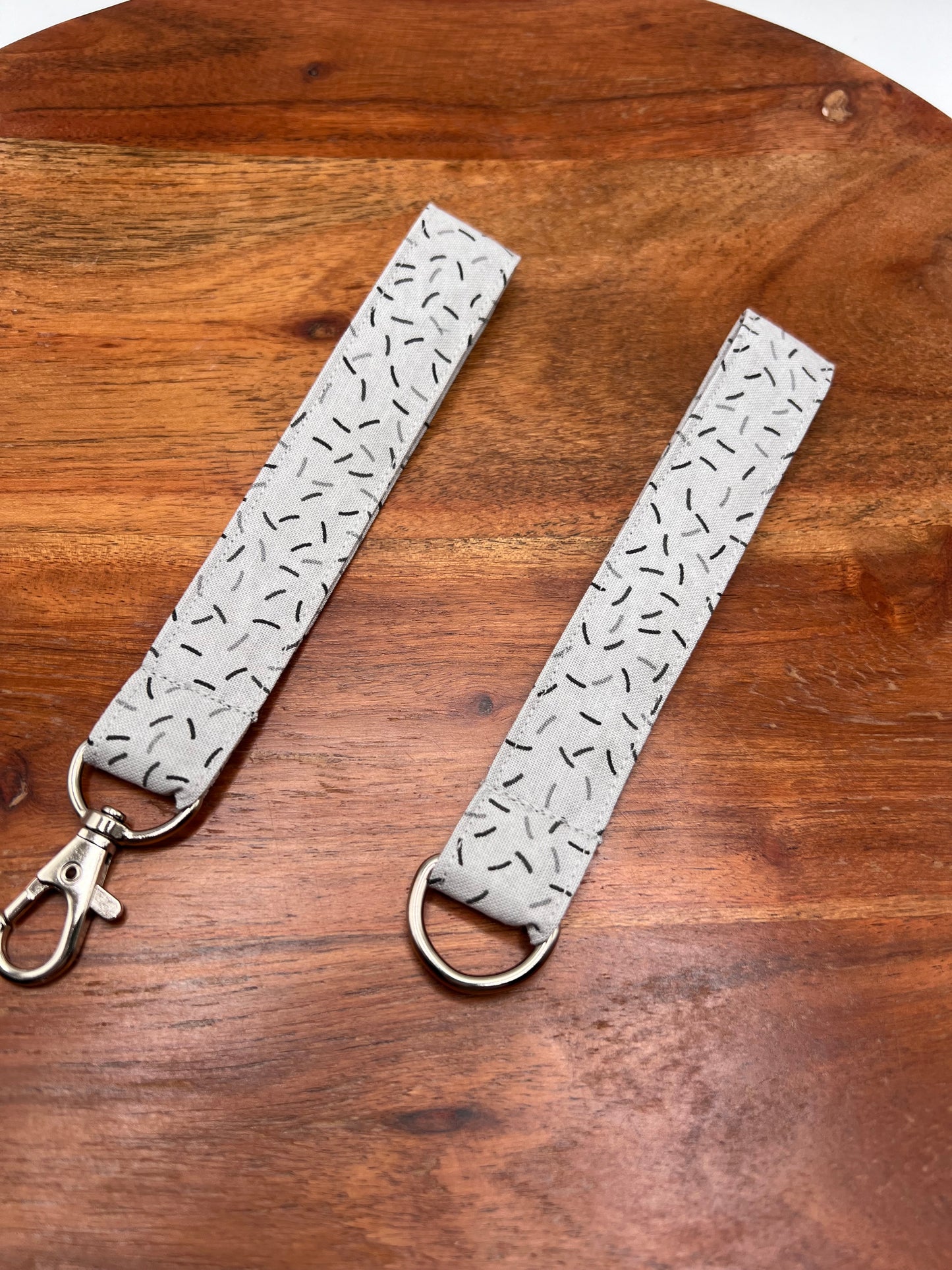 Gray Sprinkles Lanyards