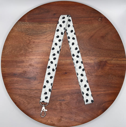 Last Chance! - White Skull Lanyard