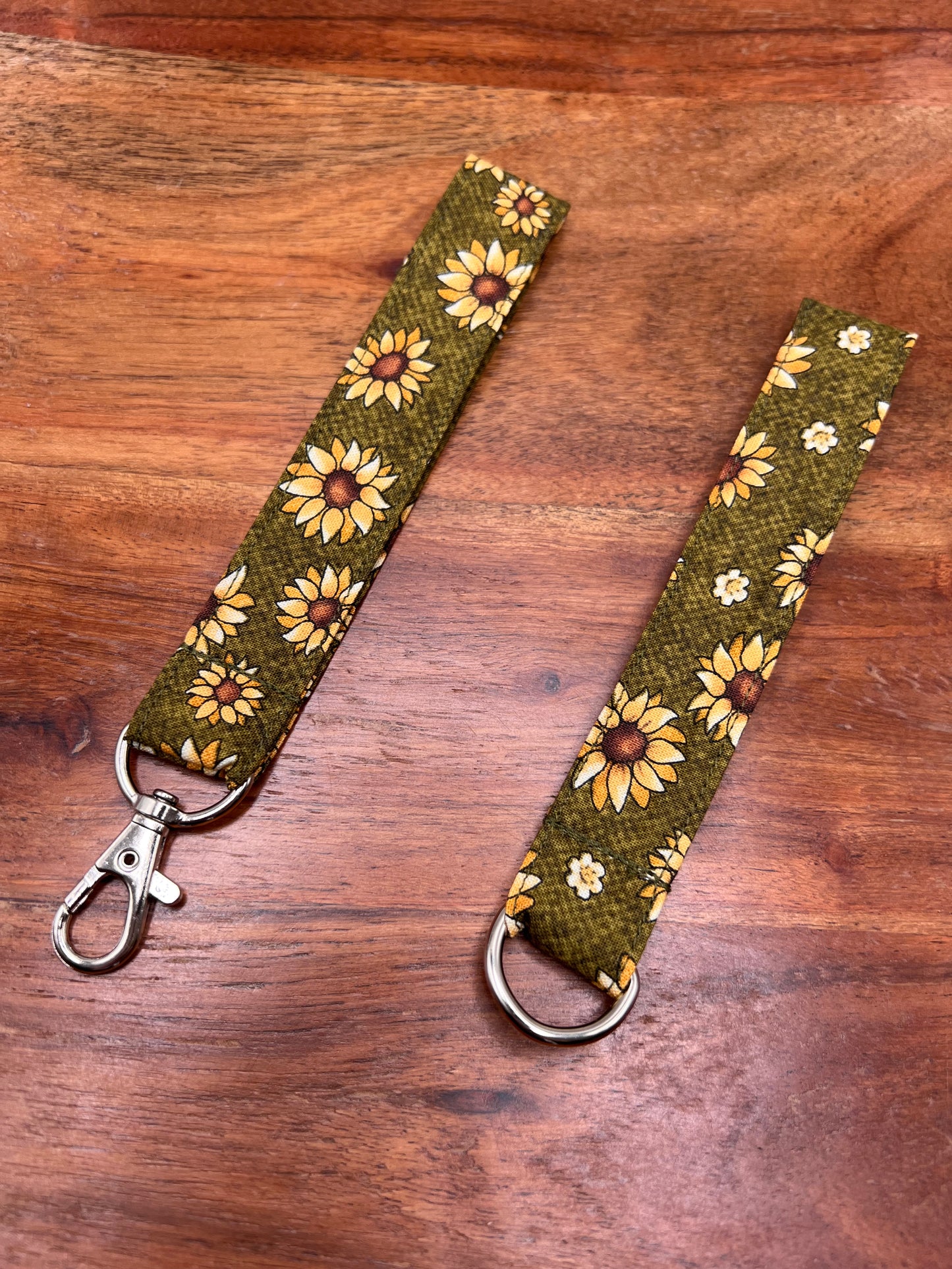 Olive Sunflower Lanyard