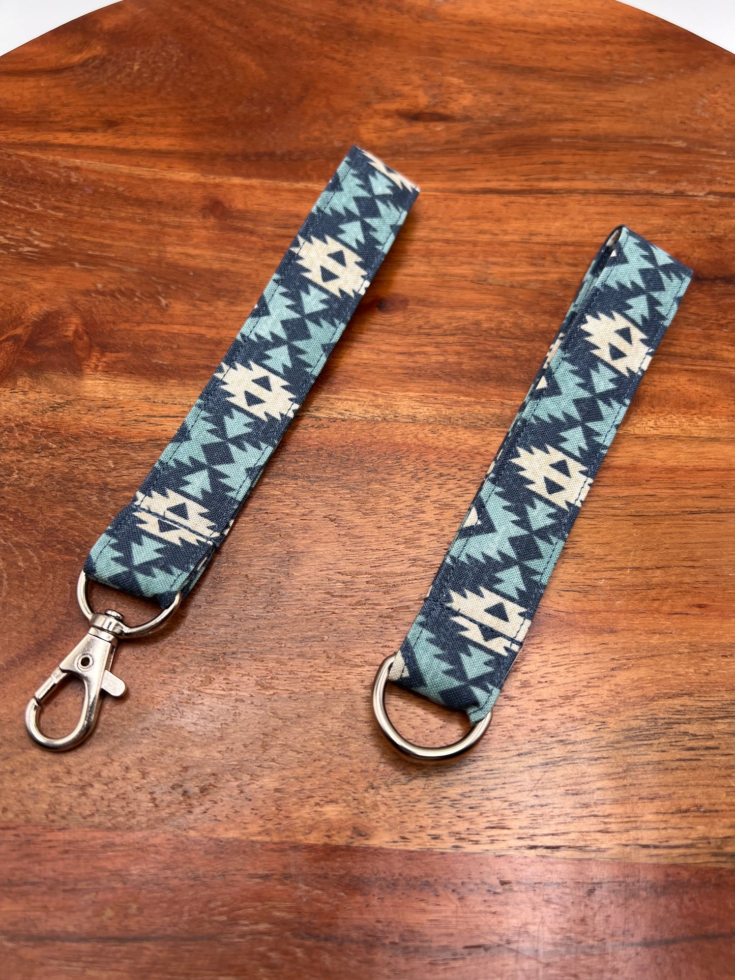 Blue Aztec Lanyard
