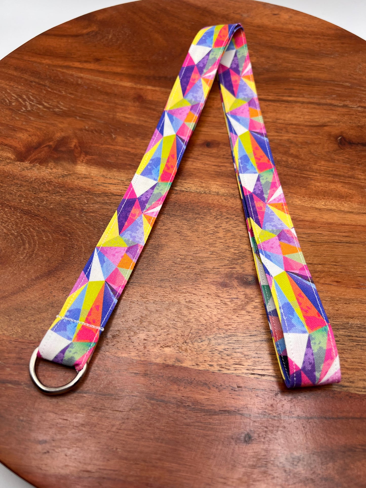 Rainbow Facet Lanyard