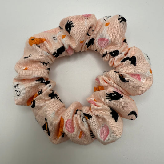 Pink Cutesy Halloween Scrunchie