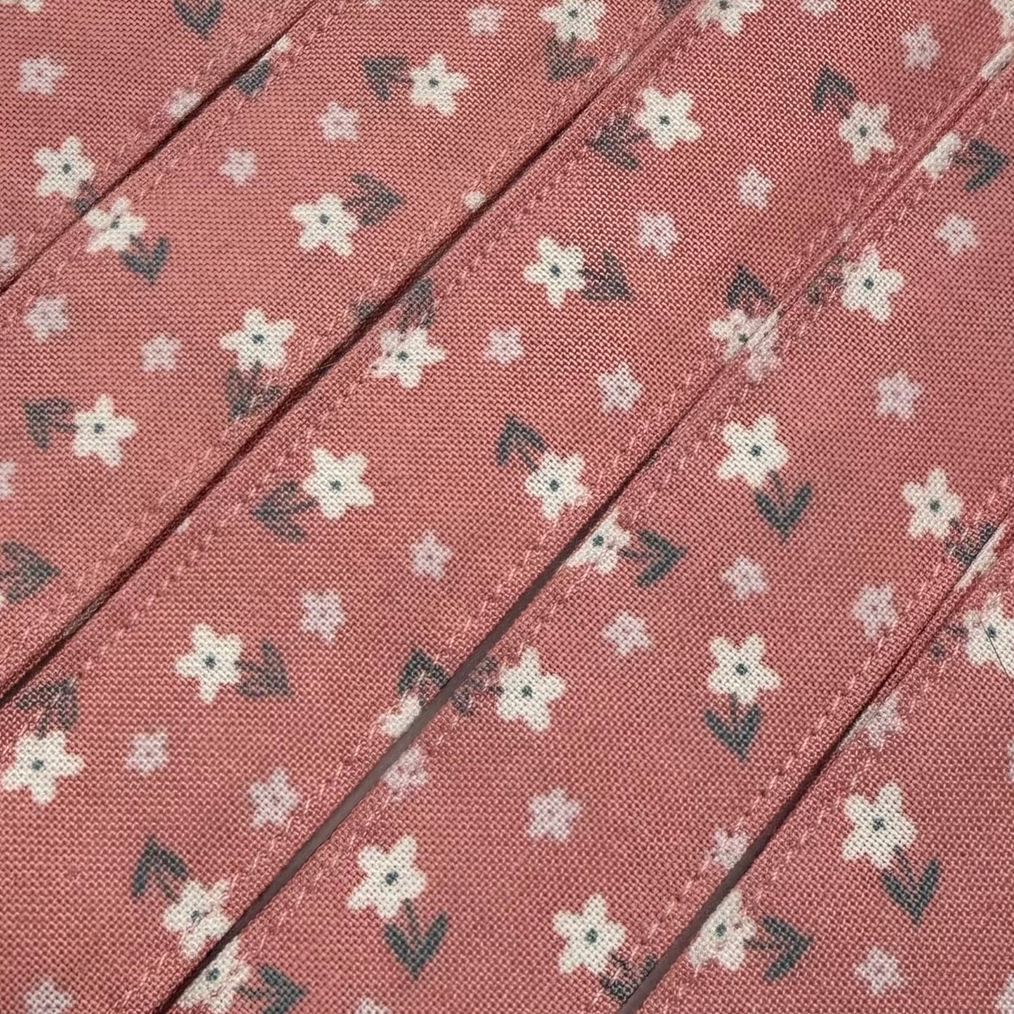 Pink and White Floral Wristlet/Lanyard