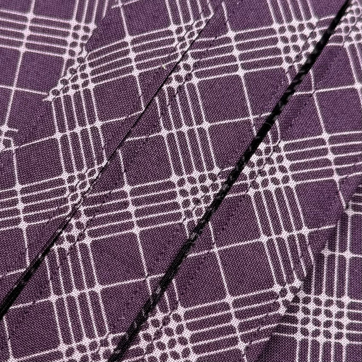 Purple Plaid Wristlet/Lanyard