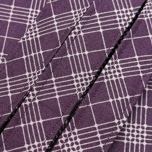 Purple Plaid Wristlet/Lanyard