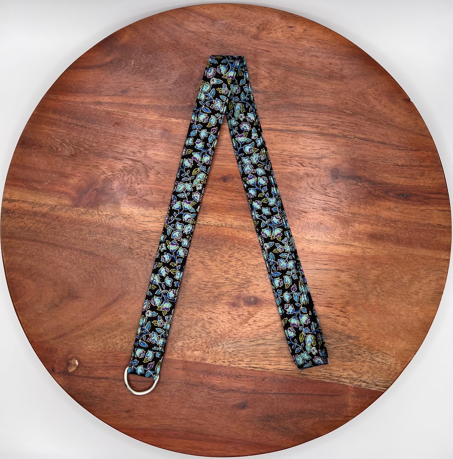 Teal, Purple, and Gold Floral Lanyards